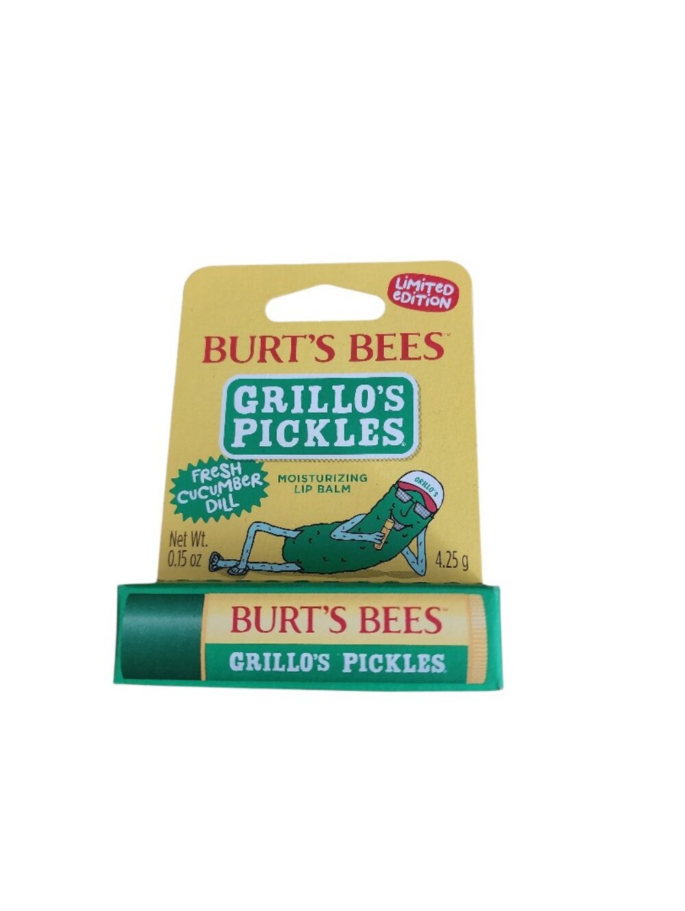 Burt's Bees Grillo's Pickles Lip Balm New In Package